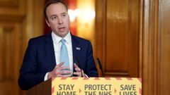 El ministro de Salud brit�nico, Matt Hancock,anunci� un fondo adicional para sanidad de 15.304 millones de euros