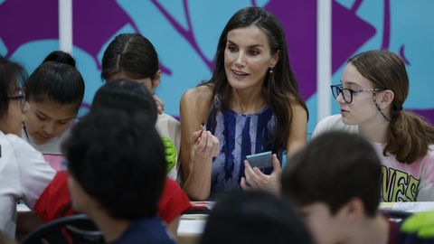 La reina Letizia estuvo en la feria del libro de Madrid