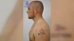 As� fue detenido el alem�n del tatuaje macabro