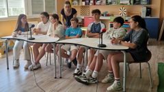 El alumnado de 1. de ESO del CEIP Plurilinge Virxe da Cela particip en la reunin telemtica