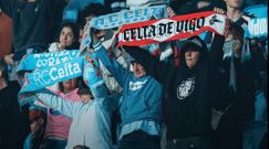 Aficionados del Celta, durante el Fortuna-Real Sociedad B de este s�bado en Bala�dos.