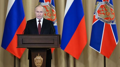 El presidente ruso, Vladimir Putin, en Mosc�