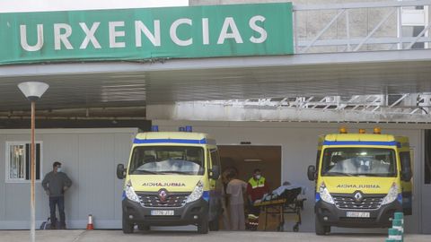 Entrada de urgencias del hospital Arquitecto Marcide de Ferrol, en una imagen de archivo.