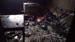 Extinguido el incendio en un edificio de Gij�n
