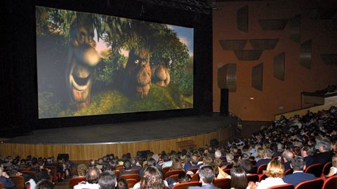Estreno mundial de la película de animación «El bosque animado» en el año 2001 en A Coruña