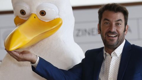 Arturo Valls durante la presentacin hoy de su pelcula Storks