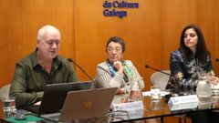 Simon Doubleday, Rosario �lvarez e Diana Pelaz, na inauguraci�n da xornada.