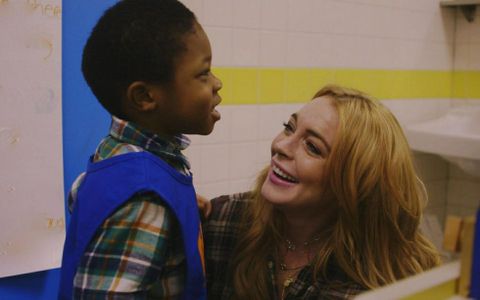 Lindsay Lohan, durante en su prestacin de servicio comunitario. 