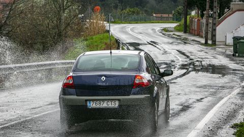 Carretera AC-311 en Noia, a la altura de Ouso�o.