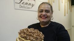 Lenny Carolina Hidalgo lleva doce a�os elaborando tartas por encargo y acaba de abrir su primera tienda en Manuel Pereira.
