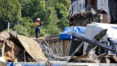 Fandicosta retira el material quemado