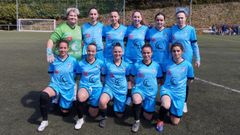 Equipo titular del conjunto boirense en el choque disputado en Beade.