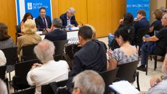 Pleno del Consello Galego de Pesca, presidido por primer vez por Alfonso Villares, conselleiro de Mar