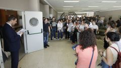 Examen de las oposiciones de Educaci�n en el CIFP Polit�cnico de Santiago