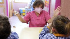 Bel�n Fern�ndez, en la escuela Chip-chop de Canido