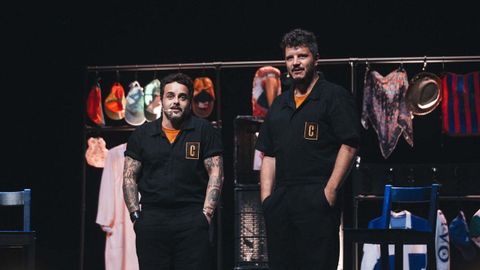 Xos Tourin y David Perdomo durante unos de sus espectculos juntos