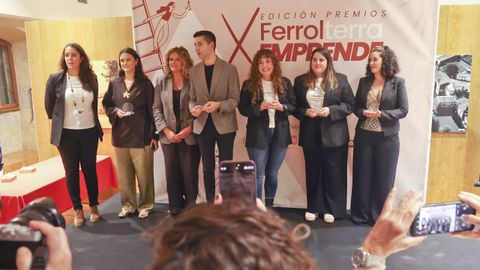 Jovenes emprendedores finalistas de los premios Ferrolterra Emprende