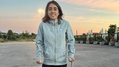 Vanessa Sotelo, tras su intervencin de rodilla