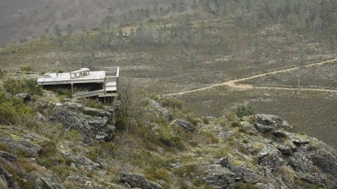 El mirador de Pedroselo, en Forcarei, y sus vistas a la sierra de O Candn. 