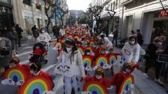Desfile infantil de carnaval celebrado el a�o 2022 por el centro de Ourense