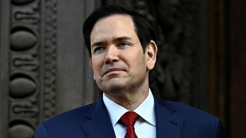 El secretario de Estado de Estados Unidos, Marco Rubio, en París este jueves.