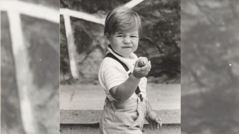 Carlos Su�rez, en una imagen de peque�o