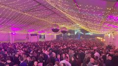  Fiesta de Fin de A�o en la carpa del Concello de Nar�n, en su pasada edici�n.