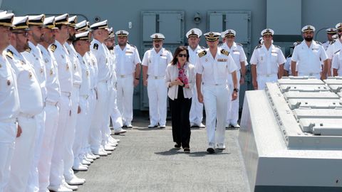 Margarita Robles en su &uacute;ltima visita a Ferrol