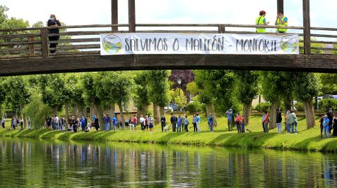 Protesta de la plataforma Salvemos o Malecón contra el proyecto del nuevo puente