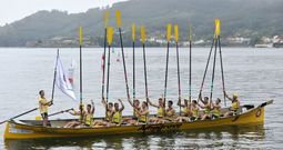 La tripulaci�n de Amegrove C.R. ha ganado las siete banderas disputadas esta temporada en la LGT -en la foto, la de Mugardos-. 