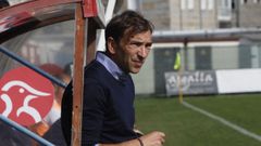 Avelino Garc�a, en su caseta de delegado