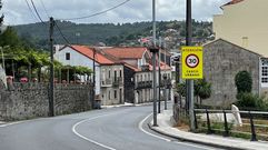 Limitaci�n de la velocidad del tr�fico en Ponte Caldelas