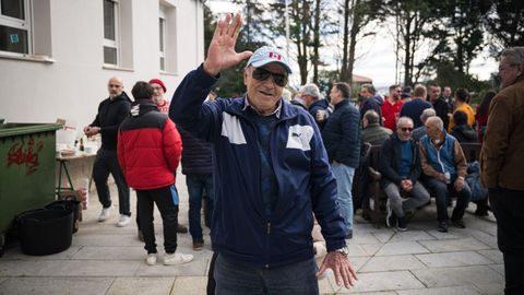 Fiesta en el barrio pobrense de A Covecha en Nochebuena.