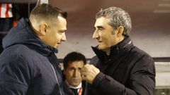 Ll�cer departe con Ernesto Valverde, antes de la eliminatoria copera