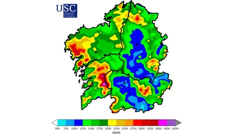 Mapa de precipitacin acumulada en el ao 2018