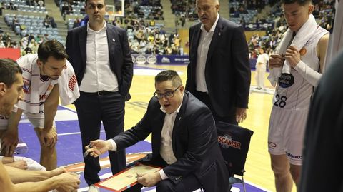 Diego Epifanio, Epi, en el �ltimo partido del Obradoiro en Sar ante el Zamora.