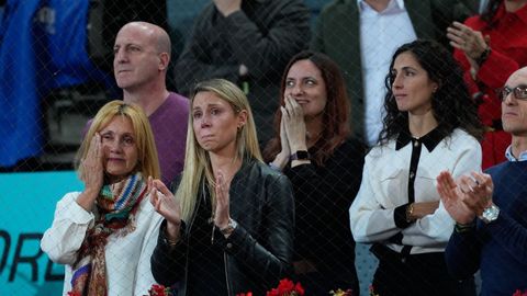 Ana Mar�a Parera, la madre de Rafa Nadal, Maribel, su hermana, y Mery Perell�, su esposa