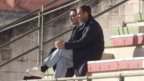 Diego y �lex en una sesi�n de entrenamiento en A G�ndara. 