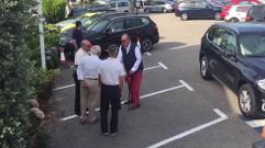 El rey Juan Carlos llega a Baiona para participar en la regata Pr�ncipe de Asturias
