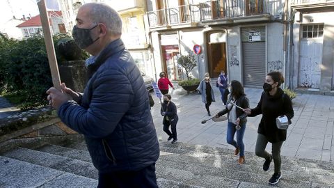 MANIFESTACI�N DE LA HOSTELER�A Y EL COMERCIO EN CALDAS DE REIS PARA PROTESTAR POR LAS RESTRICCIONES IMPUESTAS PARA FRENAR LA PANDEMIA COVID-19