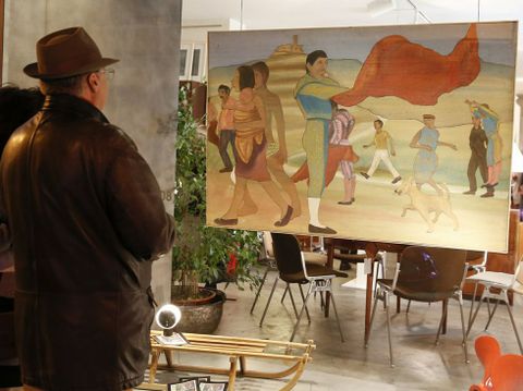 La muestra incluyó los murales de «Camino de al Romería»