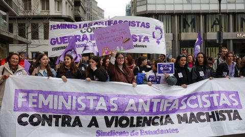 Celebraci�n del 8M en A Coru�a.