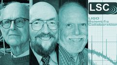 Montaje con la imagen de los ganadores de Investigaci�n 2017, Rainer Weiss, Kip S. Thorne y Barry Barish.Montaje con la imagen de los ganadores de Investigaci�n 2017, Rainer Weiss, Kip S. Thorne y Barry Barish
