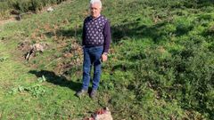 Vecino de A Espenuca afectado por los ataques de los lobos