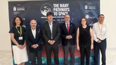 Foto de la inauguraci�n institucional del congreso 'The Many Patwhays to Space', organizado en Oviedo.