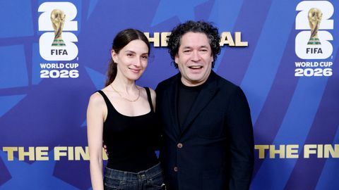 La actriz Mar�a Valverde y su marido, Gustavo Dudamel