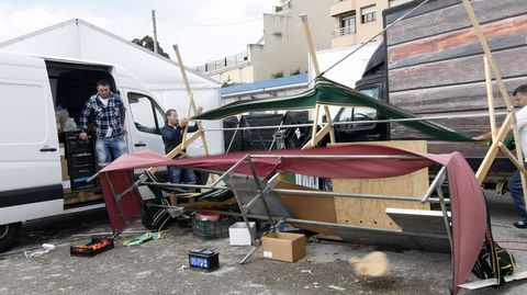 Desperfectos en la feria multisectorial de Foz
