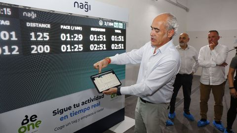 Presentaci�n del nuevo sistema de inteligencia artificial en la piscina de Campolongo