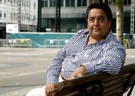Fernando V�zquez Arias, fronte ao palco no que actuar� coa s�a orquestra o d�a 27.