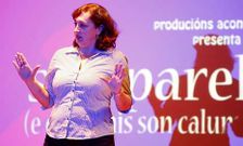 Patricia V�zquez -en la imagen- e Isi estuvieron ayer en los Venres Teatrais de A Laracha.